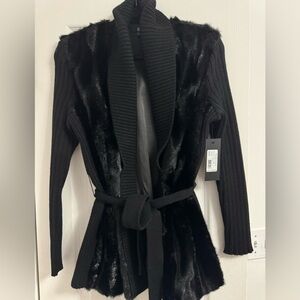 Brand New Black Marciano Azalea Sweater Cover Up Size M